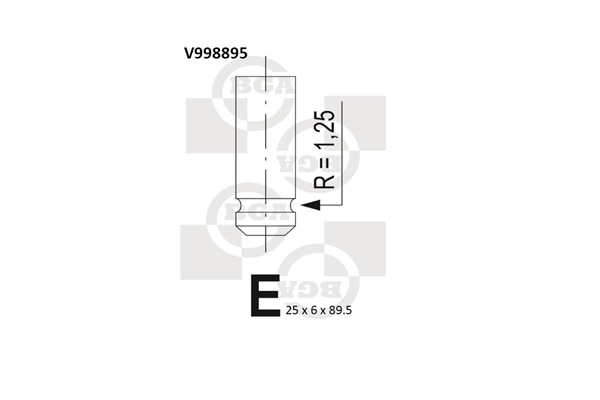 Zawór wydechowy BGA V998895