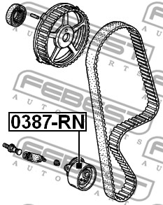Rolka napinacza paska rozrządu FEBEST 0387-RN