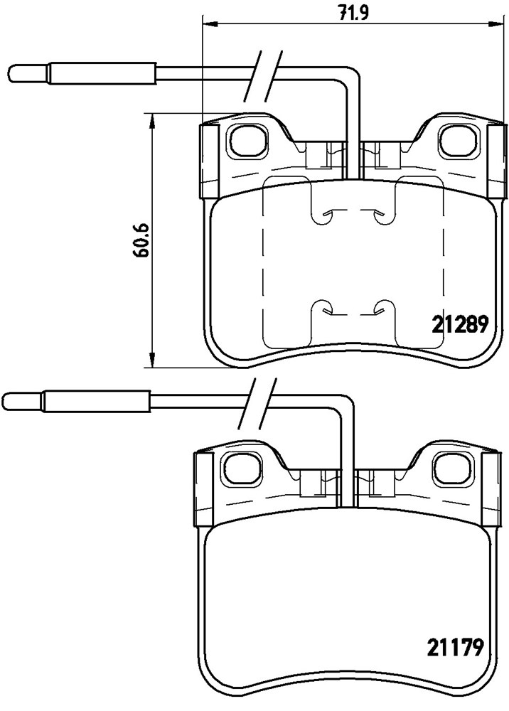 Klocki hamulcowe BREMBO P 61 034