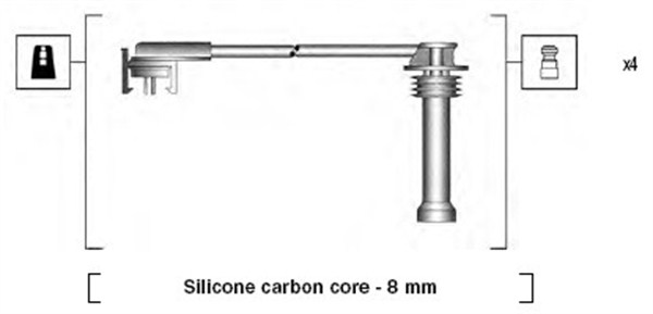 Przewody zapłonowe MAGNETI MARELLI 941185150773