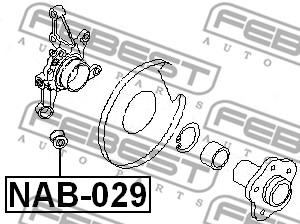 Tuleja wahacza FEBEST NAB-029