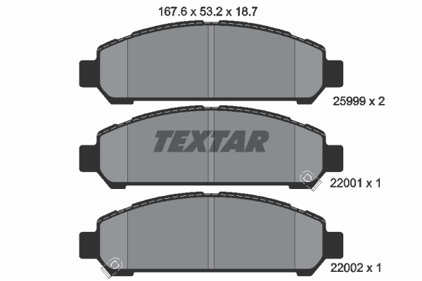 Klocki hamulcowe TEXTAR 2599901
