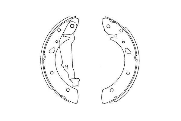 Zestaw szczęk hamulcowych KAVO PARTS KBS-9915