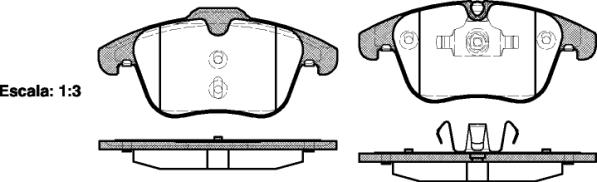 Klocki hamulcowe REMSA 1219.00