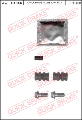 Zestaw naprawczy zacisk hamulcowy QUICK BRAKE 113-1387