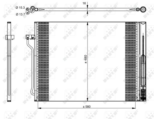 Skraplacz klimatyzacji NRF 350325