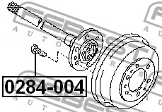 Szpilka koła FEBEST 0284-004