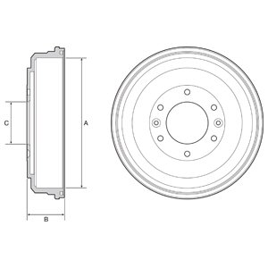 Bęben hamulcowy DELPHI BF555
