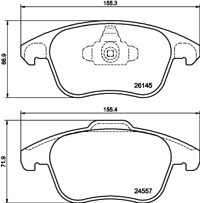 Klocki hamulcowe HELLA 8DB 355 040-141