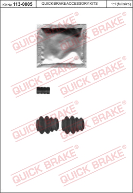 Zestaw naprawczy zacisk hamulcowy QUICK BRAKE 113-0005