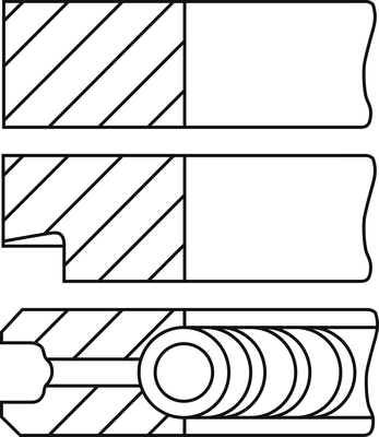 Pierścienie tłokowe GOETZE ENGINE 08-421800-10