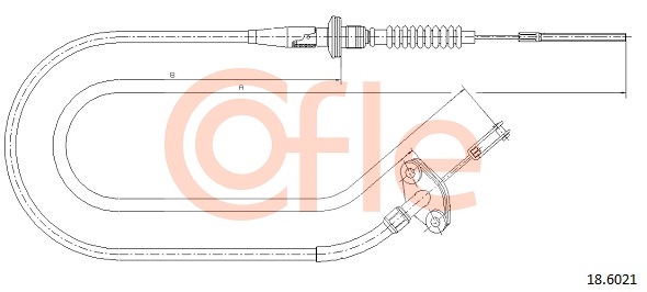 Cięgno sterowania sprzęgłem COFLE 92.18.6021