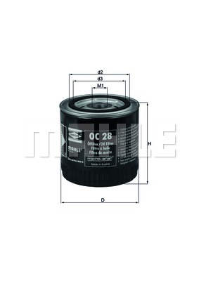 Filtr oleju MAHLE OC 28