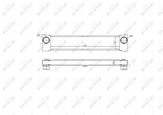 Chłodnica powietrza intercooler NRF 30902