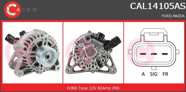 Alternator CASCO CAL14105AS