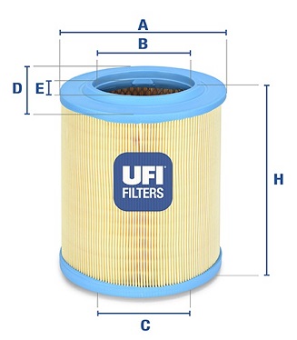 Filtr powietrza UFI 27.606.00