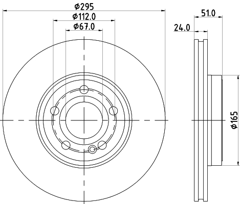 Tarcza hamulcowa HELLA 8DD 355 133-381