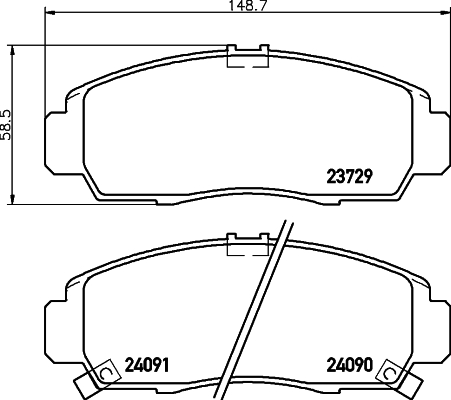 Klocki hamulcowe HELLA 8DB 355 009-771