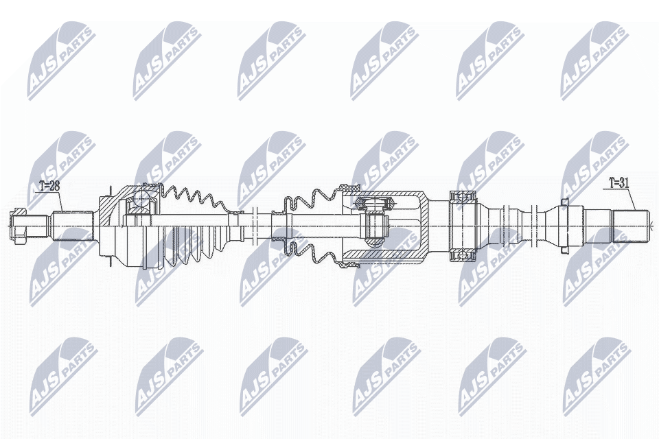 Wał napędowy NTY NPW-MZ-076