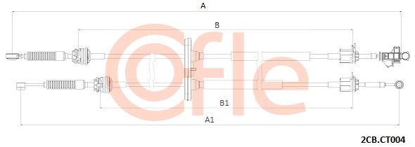 Linka dźwigni zmiany biegów COFLE 92.2CB.CT004