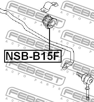 Guma stabilizatora FEBEST NSB-B15F