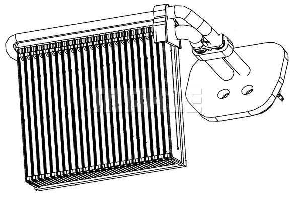 Parownik klimatyzacji MAHLE AE 99 000P