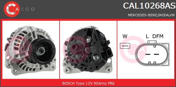 Alternator CASCO CAL10268AS