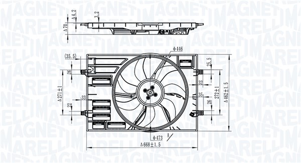 Wentylator MAGNETI MARELLI 069422828010