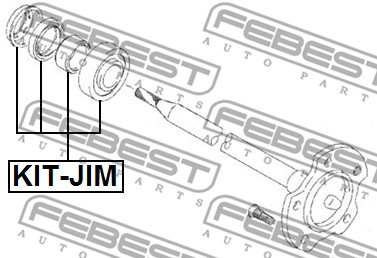 Łożysko podpory wału FEBEST KIT-JIM