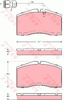 Klocki hamulcowe TRW GDB1506