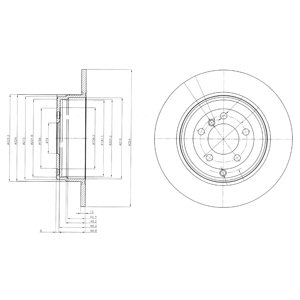 Tarcza hamulcowa DELPHI BG4066