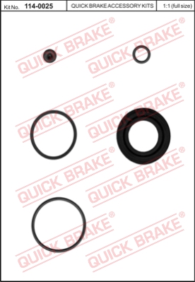 Zestaw naprawczy zacisku hamulcowego QUICK BRAKE 114-0025