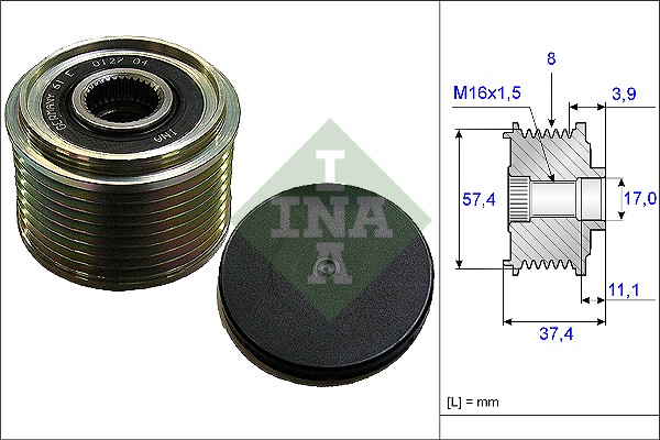 Sprzęgło alternatora INA 535 0068 10