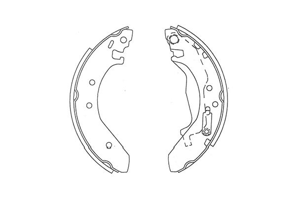 Zestaw szczęk hamulcowych KAVO PARTS KBS-2911