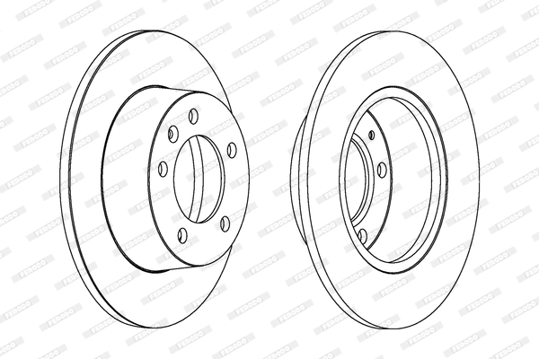Tarcza hamulcowa FERODO DDF1272C