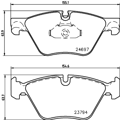 Klocki hamulcowe HELLA PAGID 8DB 355 014-351