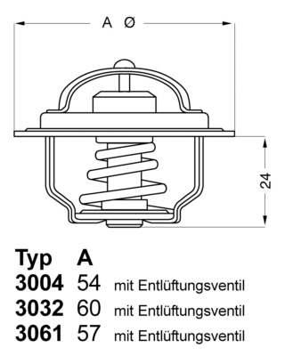 Termostat WAHLER 3032.88