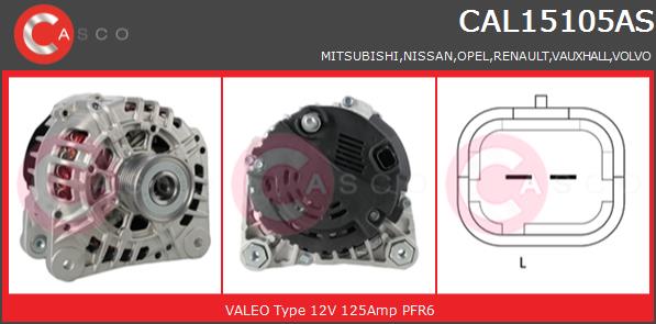 Alternator CASCO CAL15105AS
