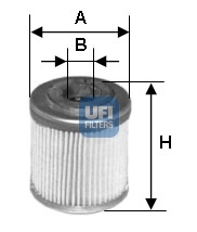 Filtr oleju UFI 25.553.00
