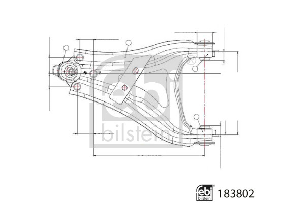 Wahacz, zawieszenie koła FEBI BILSTEIN 183802