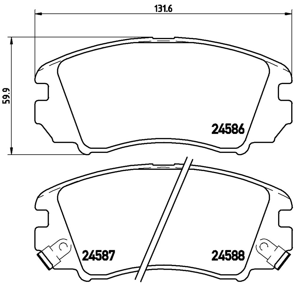 Klocki hamulcowe BREMBO P 30 043