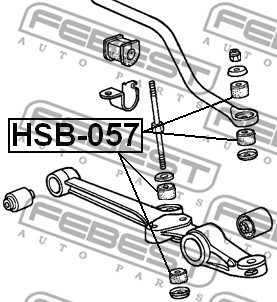 Tuleja wahacza FEBEST HSB-057