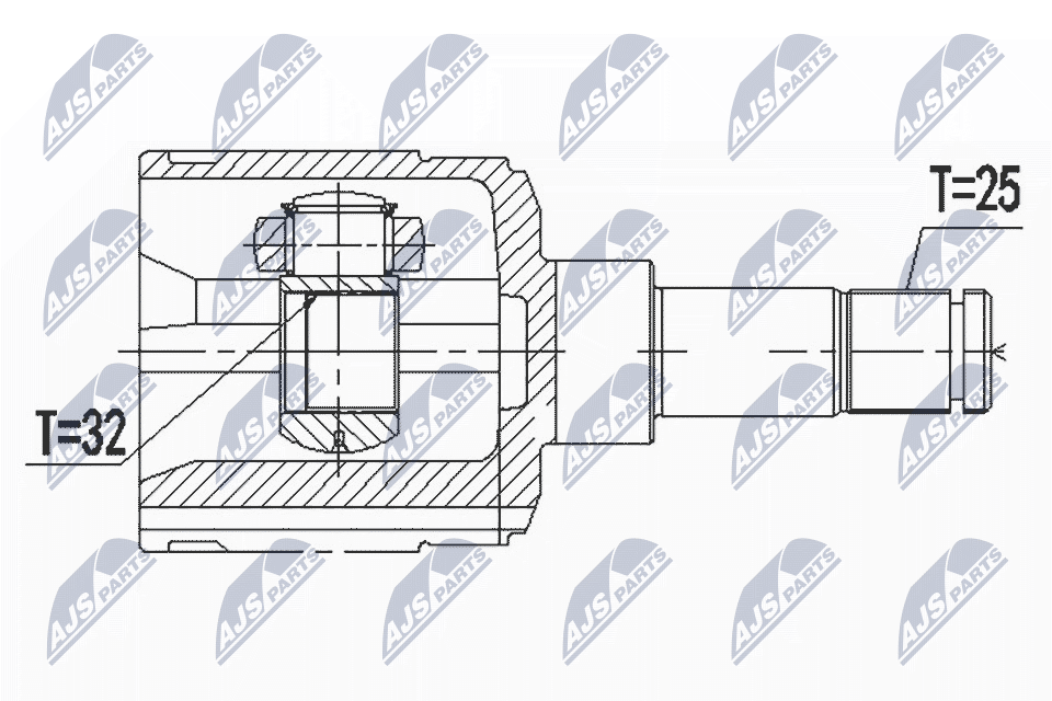 Dystans gumowy, resorowanie NTY AB-TY-041