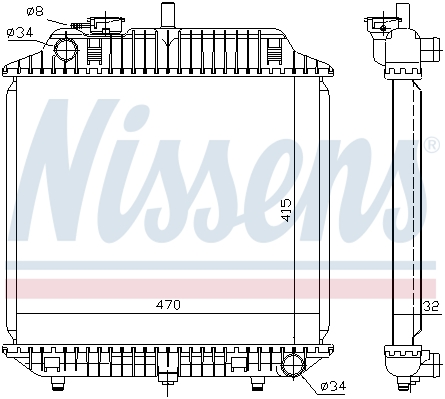 Chłodnica NISSENS 62516