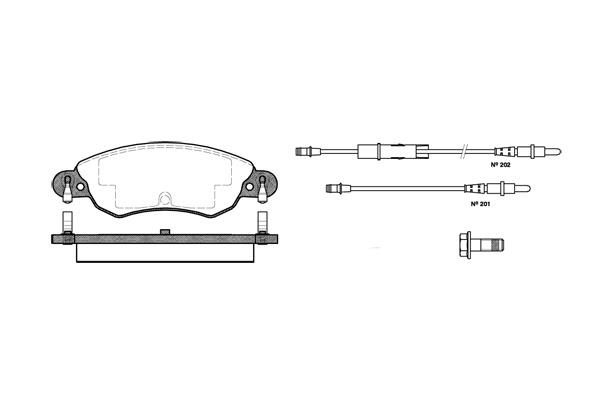 Klocki hamulcowe REMSA 0829.04