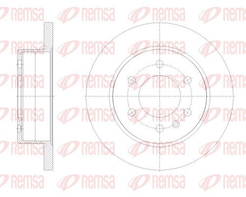 Tarcza hamulcowa REMSA 62514.00