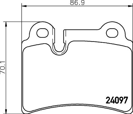 Klocki hamulcowe HELLA 8DB 355 011-861