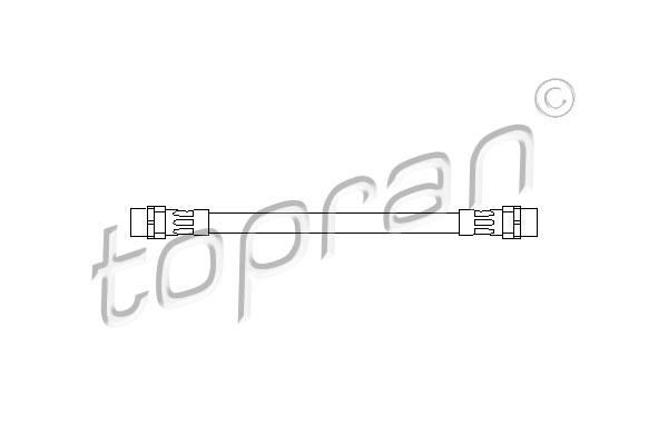 Przewód hamulcowy elastyczny TOPRAN 501 126