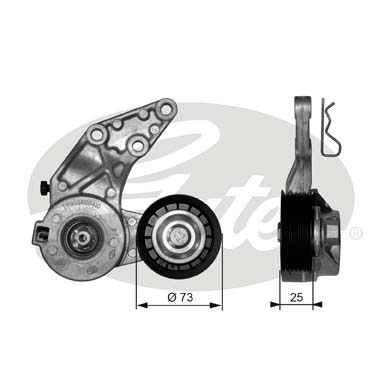 Rolka napinacza paska osprzętu GATES T39067