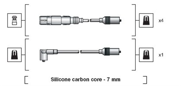 Przewody zapłonowe MAGNETI MARELLI 941318111270